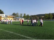 Кметът на община Дряново д-р Иван Николов откри новия стадион в с. Царева ливада