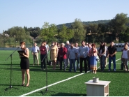 Кметът на община Дряново д-р Иван Николов откри новия стадион в с. Царева ливада